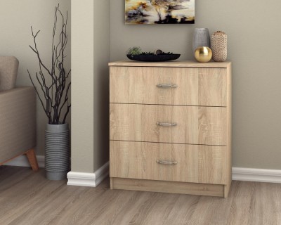 Comoda 3 Sertare, Sonoma foto