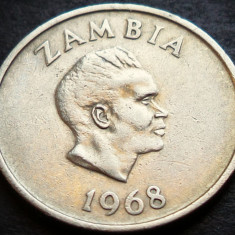 Moneda exotica 5 NGWEE - ZAMBIA, anul 1968 * cod 5375