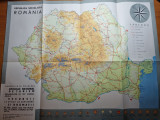 harta republica socialista romania - anii &#039;60-&#039;70 - dimansiuni 54/46 cm