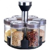 Set 6 recipiente condimente Suport rotativ Spice Rack OT-108 Wei A14792