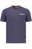 Cumpara ieftin Napapijri Tricou barbati, cu imprimeu grafic pe fata si pe spate, Regular Fit, Bleumarin, S