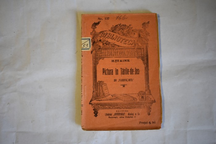 H. Taine - Pictura in Tarile de Jos din Filozofia Artei (Biblioteca pentru toti nr. 137)