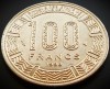 Moneda exotica 100 FRANCI CFA - AFRICA CENTRALA (GABON), anul 1998 * 1172 = UNC + LUCIU