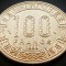 Moneda exotica 100 FRANCI CFA - AFRICA CENTRALA (GABON), anul 1998 * 1172 = UNC + LUCIU