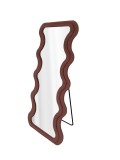 Cumpara ieftin Oglinda podea rama catifea maro tortora 66 x 160 cm