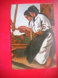 HOPCT 14920 TARANCI TESAND LA RAZBOI-- STEFAN DIMITRESCU [ 1886-1933 ] -- CP PICTURA - -NECIRCULATA