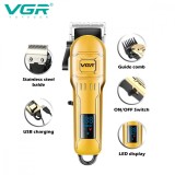 Masina de tuns profesionala VGR V-268 cu afisaj LCD si incarcare prin USB