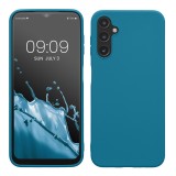 Husa Kwmobile pentru Samsung Galaxy A14 5G, Albastru, Silicon, KWM0000195F013C, Carcasa