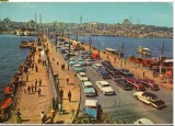 CPIB 16646 CARTE POSTLA - TURCIA, ISTAMBUL, PODUL GALATA, AUTOTURISM, BARCA, Necirculata, Fotografie