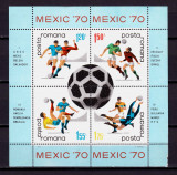 RO 1970 ,LP 729a,&quot;C.M. Fotbal Mexic &#039;70&quot;, colita 75 ,MNH