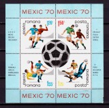 RO 1970 ,LP 729a,&quot;C.M. Fotbal Mexic &#039;70&quot;, colita 75 ,MNH