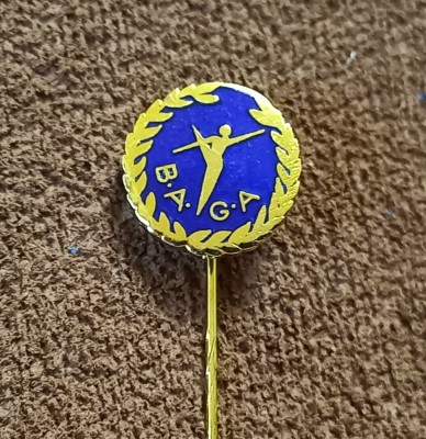 Insigna Gimnastica - FEDERATIA de GIMNASTICA de AMATORI din MAREA BRITANIE foto