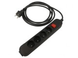 Prelungitor 3m 4 Prize Negru 16A