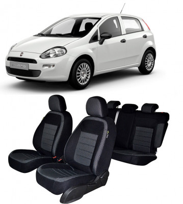 Set huse scaune auto dedicate FIAT PUNTO 2006-2012 (BANCHETA FRACTIONATA) foto