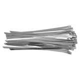 Cumpara ieftin Coliere Metalice Reglabile Yato YT-70583, 8.0 x 350mm, 50 Bucati, Otel Inoxidabil, Crom