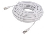 Patch cord S/FTP Cat6a Cu LSZH Alb 30m, Gembird
