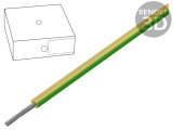 Cablu &Ouml;LFLEX HEAT 125 SC 1x16mm2 Verde-Galben