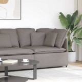 VidaXL Modul de colț pentru canapea modulară cu perne gri taupe 100 cm