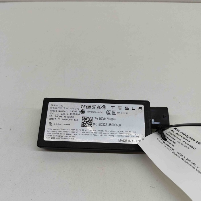 Alt modul de control TESLA MODEL Y 2022 OEM: 1508179-00-F 23133819