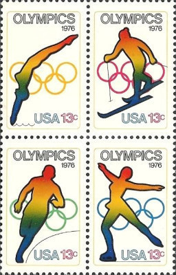 Statele Unite 1976 - olimpiada Innnsbruck si Montreal, serie neuzata foto