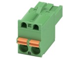 Conector mufă 2 pini, pas 5,08mm
