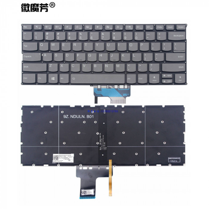 Tastatura YOGA 720S-13IKB uk gri varianta iluminata