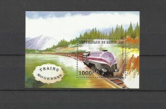 BENIN 1997 TRANSPORT TRENURI LOCOMOTIVE foto