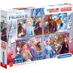 Puzzle Frozen 4 in 1 Clementoni 360 piese