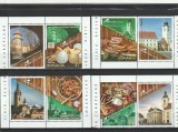 ROMANIA 2019 LP 2256 SIBIU REGIUNE GASTRONOMICA EUROPEANA SERIE CU VINIETA MNH NESTAMPILATA, Nestampilat