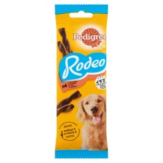 Recompensa caini / hrana complementara, Pedigree Rodeo, punga 4 bucati, 70 g, toate taliile, adult, carne de vita