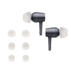 Set 6 Eartip kwmobile pentru Sony MDR-EX750BT/WI-1000X /WI-C200, Silicon, Alb, 55135.02