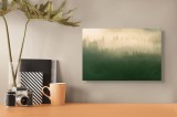 Tablou Canvas Pădure &Icirc;ncețoșată Verde și Galben, 39 x 26 cm, CMCLASS