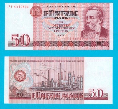 Germania RDG (pick 30) 50 Mark 1971 UNC foto