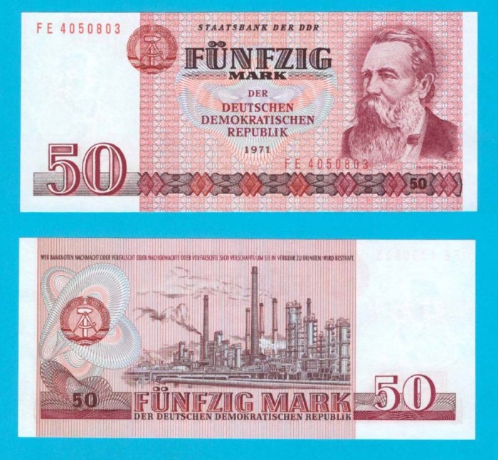 Germania RDG (pick 30) 50 Mark 1971 UNC