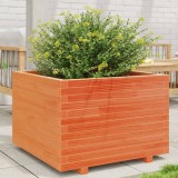 VidaXL Jardinieră grădină, maro ceruit, 70x70x49,5 cm, lemn masiv pin