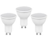 Cumpara ieftin Set 3 becuri LED Spot Optonica, GU10, 7W (45W), 500 lm, 110&deg;, lumina alba rece, 6000K