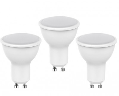 Set 3 becuri LED Spot Optonica, GU10, 7W (45W), 500 lm, 110&amp;deg;, lumina alba rece, 6000K foto