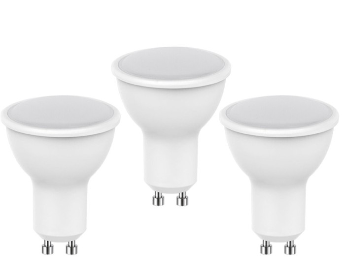 Set 3 becuri LED Spot Optonica, GU10, 7W (45W), 500 lm, 110&deg;, lumina alba rece, 6000K