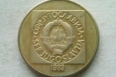 MONEDA 100 DINARA 1989-IUGOSLAVIA foto