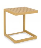 Cumpara ieftin Set 2 masute aluminiu galben Konnor 40x40x45 cm
