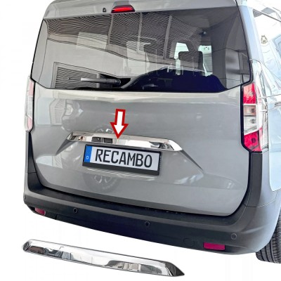 Ornament cromat din inox deasupra la numar/haion pentru Ford Tourneo Courier 2, Transit Courier din 2023 foto