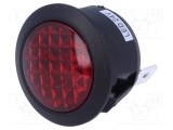 Lampă de control LED roșie 24V DC &Oslash;20mm montare clichet SCI