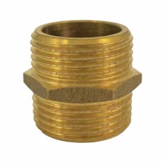 Fiting cu filet din alamă Niplă dublă 1 1/2&quot; AG x 1 1/2&quot; AG