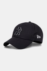 New Era șapcă de baseball din bumbac culoarea bleumarin, 60675523