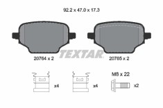 TEXTAR 2076401 Q+ set placute frana,frana disc