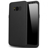 Husa FullBody Neagra MyStyle Samsung Galaxy S8, Protectie Completa 360, Folie Sticla Inclusa, Anti-soc, Anti-zgarieturi, Slim