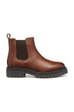 Geox cizme D IRIDEA culoarea maro, cu toc plat, D56HRH 0FFNH C6F6T