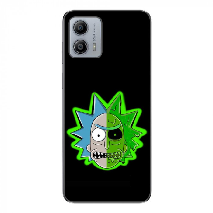 Husa compatibila cu Motorola Moto G73 Silicon Gel Tpu Model Rick And Morty Alien