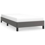 Cumpara ieftin Cadru de pat, gri, 90x200 cm, piele ecologica