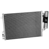 Condensator climatizare Dacia Logan 2004-2012, Sandero 2008-2012 pentru motorizari 1.4 si 1.6 , radiator clima 550(510)x380x16mm cu uscator, SRLine